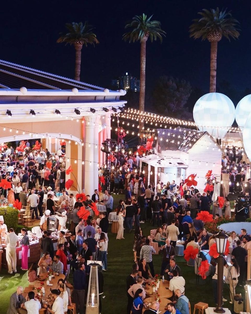 Wiz SKO welcome party venue at Wynn Las Vegas - 1500 guests aerial view